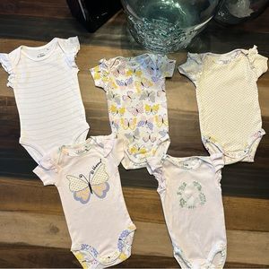 5pc Lot Baby Girl One Pieces